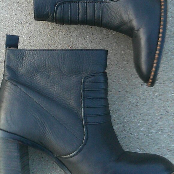 Free People Shoes - Free People Black Leather Ankle Boots
